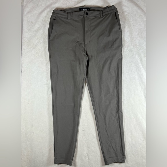 Cuts Clothing Large AO Joggers Gray Chinos Flat Front Lightweight Pants - Picture 1 of 6